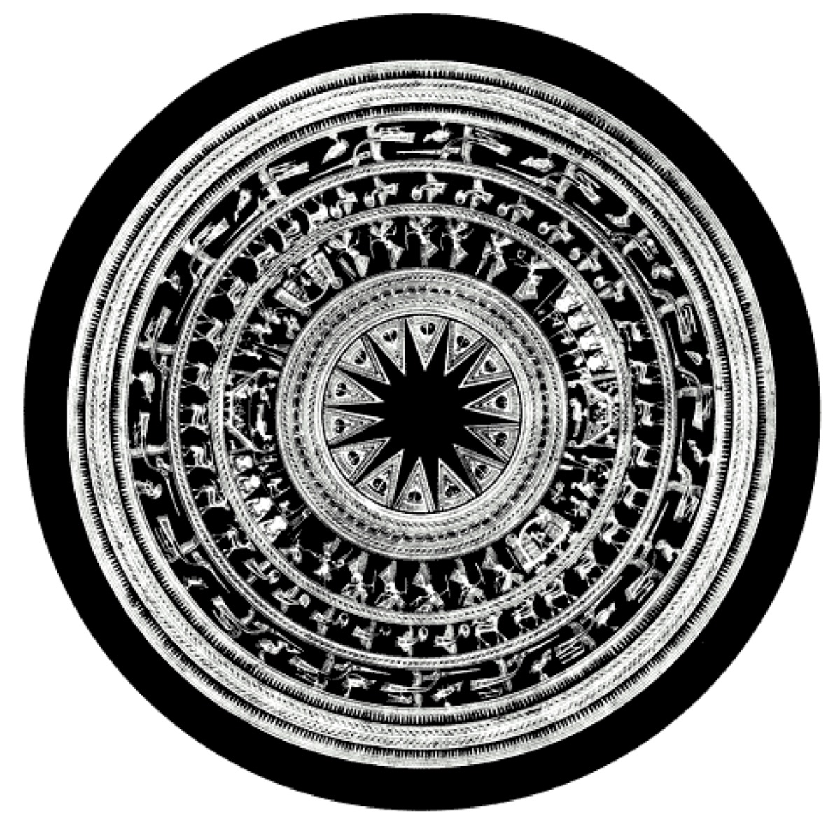 Hoa văn trống đồng Ngọc Lũ